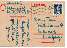 61390 - Berlin - 1949 - 12Pfg UPU EF A Kte BERLIN -> Kulmbach - Lettres & Documents