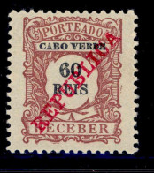 ! ! Cabo Verde - 1911 Postage Due 60 R - Af. P 16 - MH - Isola Di Capo Verde