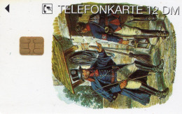 Postillion Hessen TK E17/1995 30.000Expl.** 30€ Edition 5 Postillione Darmstadt Postuniform TC History Phonecard Germany - Ontwikkeling