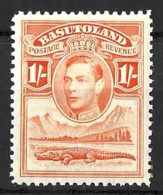 SOUTH AFRICA...." BECHUANALAND.."...KING GEORGE VI..(1936-52.)...." 1938.."....1/-.......SG25.......MH..... - 1885-1964 Bechuanaland Protettorato