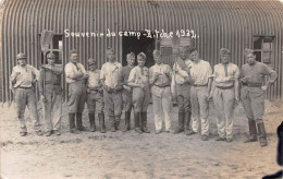 Carte Photo Militaire Français Camp De BITSCH-BITCHE-57-Moselle-Soldats En 1932 - Bitche