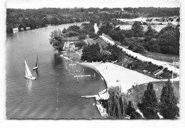 Saint Fargeau. La Plage     En Avion Au Dessus De... Edit SOFER   Manque Timbre.  Voile, Plaisance . - Saint Fargeau Ponthierry