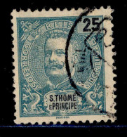 ! ! St. Thomas - 1898 D. Carlos 25 R - Af. 48 - Used - St. Thomas & Prince