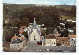 Septeuil - Eglise.  En Avion Au Dessus De... Edit Sofer.   CPSM  Vue Aerienne   - Septeuil