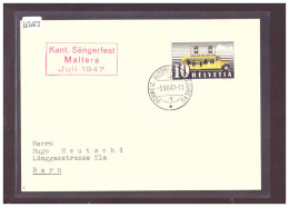 FORMAT 10x15cm - MALTERS - KANT, SÄNGERFEST 1947 - POSTE AUTOMOBILE - AUTOMOBIL POSTBUREAU - TB - Malters