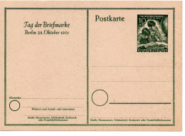 61399 - Berlin - 1951 - 10Pfg GASoKte "Tag Der Briefmarke '51", Ungebraucht - Tag Der Briefmarke