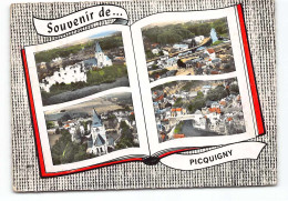 Picquigny.   Souvenir De... Livre Ouvert.  Edit Lapie Multivues    - Picquigny