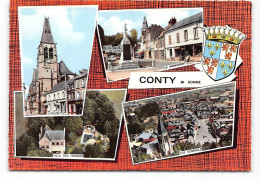 Conty. Multivues Blason Edit Cim . CPSM - Conty