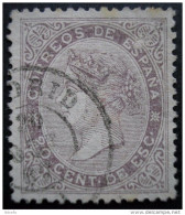 LOTE 1809  ///  (C200) ESPAÑA 1867. Isabel II. 20 C. De Escudo Lila. Fechador. Edifil 92    CATALOG/COTE: 19,50 €. - Gebraucht