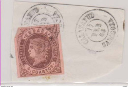 LOTE 1809  /// (C060) ESPAÑA 1862  EDIFIL Nº: 58 Matasellos Calatayud Zaragoza ¡¡¡ OFERTA - LIQUIDATION - JE LIQUIDE !!! - Used Stamps