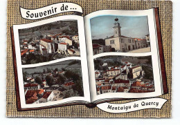 Montaigu De Quercy.  Souvenir De....  Multivues Livre Ouvert Edit Lapie.  - Montaigu De Quercy