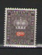 LIECHTENSTEIN 1968-69    SERVIZIO  CORONA E CIFRA COLORI CABIATI E NUOVE CIFRE UNIF. 56   MNH XFF - Oficial