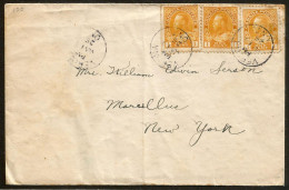 1925 Cover 3 X 1c Admiral CDS Verona Ontario To USA - Historia Postale