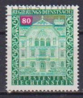 LIECHTENSTEIN 1976  SERVIZIO  PALAZZO DEL GOVERNO A VADUZ  UNIF.63  USATO VF - Servizio