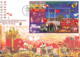 ENB013 - 1º. Aniv. Do Est. Região Adm. Macau - 20.12.2000 - FDC