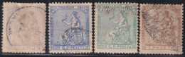 1871-136 CUBA ANTILLES SPAIN 1871 COMPLETE SET USED.  - Prephilately