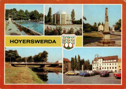 73947364 Hoyerswerda Stadtbad Planetarium Postsaeule Eisenbruecke Rathaus - Hoyerswerda