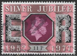 GB SG1036 1977 Silver Jubilee 11p Good/fine Used [4/4213/25M] - Usati