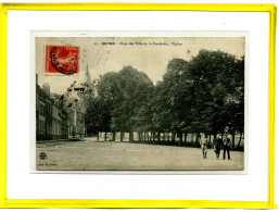 Guines - Place Des Tilleuls, Le Presbytère, L'Eglise  Postée 1910 - Guines