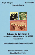 CATALOGO DEI BOLLI ITALIANI DI
ASSISTENZA E BENEFICENZA 1915-1918 - Angelo Calcagno - Eupremio Malorzo - Guido Cerutti - Manuales Para Coleccionistas