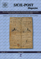 SICIL POST MAGAZINE 
Anno III - N.1 - Giugno 2002 -  - Manuels Pour Collectionneurs