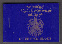 VIRGIN ISLANDS - 1981 ROYAL WEDDING BOOKLET COMPLETE FINE MNH ** SG SB1 - British Virgin Islands