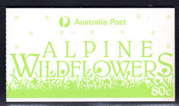 AUSTRALIA - 1986 ALPINE WILDFLOWERS 80c BOOKLET FINE MNH ** SG SB55 - Markenheftchen