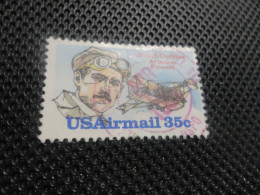 TIMBRE : U.S. 1980 AIR MAIL Glenn Curtiss 35c Stamp Sc#C100 FREE2Ship W/Tracking! (S1744) - Used Stamps