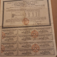 Bons Emprunt Ottoman 4 % 1903 Pêcheries De Dette Publique  Paris 1933 Avec 12 Coupons Au Porteur - Bank En Verzekering