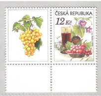 Czech Republic 2006, Fruit, Fruits, Grapes, Wines, 1v, MNH** - Vins & Alcools