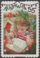 AUSTRALIA - DIE-CUT-USED 2010 55c Christmas - Child Writing To Santa - Embellished - Used Stamps