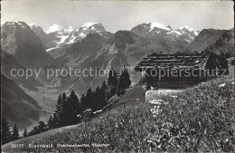 11751613 Braunwald GL Steinbeschwertes Haeuschen Alpenpanorama Braunwald - Altri & Non Classificati