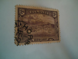 TASMANIA  USED STAMPS  HOBART   WITH PERFINS - Oblitérés