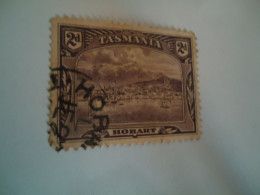 TASMANIA  USED STAMPS  HOBART   WITH PERFINS - Usati