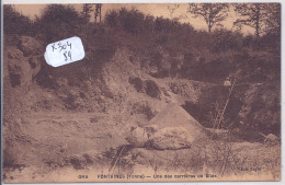 FONTAINES- PAR TOUCY- UNE DES CARRIERES DE SILEX - Toucy