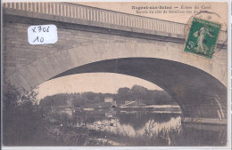 NOGENT-SUR-SEINE- ECLUSE DU CANAL- ENTREE DU COTE DE BERNIERES VUE DU PONT- PLIURE - Nogent-sur-Seine