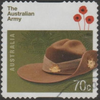 AUSTRALIA - DIE-CUT-USED 2014 70c Australian Defence Force - Australian Army - Used Stamps