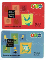 2 Cartes Prépayées Thaïlande  Card  (R 775) - Thaïlande