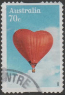 AUSTRALIA - DIE-CUT-USED 2015 70c Love Is In The Air - Hot Air Balloon - Gebraucht