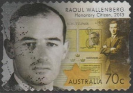 AUSTRALIA - DIE-CUT-USED 2015 70c Honoured By Australia - Raoul Wallenberg - Gebraucht