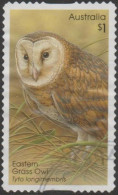 AUSTRALIA - DIE-CUT-USED 2016 $1.00 Owls Guardians Of The Night - Eastern Grass Owl - Used Stamps