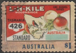 AUSTRALIA - DIE-CUT-USED 2016 $1.00 Nostalgic Fruit Box Labels - Apples, Tasmania - Used Stamps