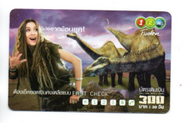 Dinosaure Film Cinéma Movie Carte Prépayée Thaïlande  Card  (R 778) - Tailandia