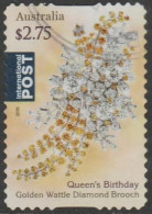 AUSTRALIA - DIE-CUT-USED 2016 $2.75 Queen Elizabeth II 90th Birthday, International - Diamond Brooch - Used Stamps