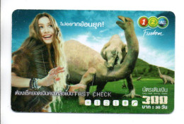 Dinosaure Film Cinéma Movie Carte Prépayée Thaïlande  Card  (R 780) - Thailand