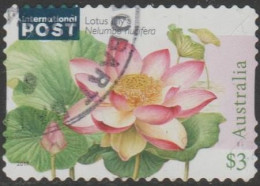 AUSTRALIA - DIE-CUT-USED 2017 $3.00 Water Plants, International - Lotus Lily - Gebraucht