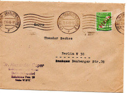 61415 - Berlin - 1949 - 10Pfg Rotaufdruck EF A OrtsBf BERLIN - Covers & Documents