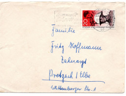 61421 - DDR - 1958 - 20Pfg "Pappchinese" EF A Bf BRANDENBURG - SAMMELT SCHROTT ... -> Pretzsch - Briefe U. Dokumente