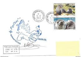 255 - 79 - Enveloppe TAAF Kerguelen Cachet Popchat 2012 - Otros & Sin Clasificación