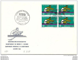 119 - 50 - Enveloppe Suisse "champ Du Monde D'aviron Luzern-Rotsee  1962" Timbres Et Oblit Spéciale - Roeisport